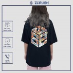 Áo Phông Unisex Nam [ZCrush] Áo Thun Tay Lỡ SWE Cube Mozzie Tee Phông Form Rộng Nam Nữ