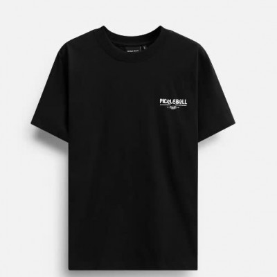 Áo Thun Pickleball Print Black