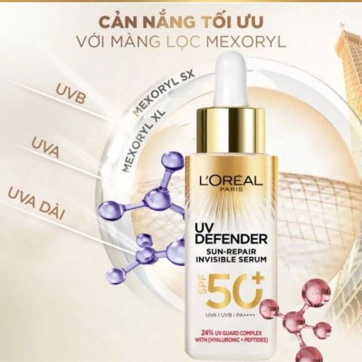 Serum Chống Nắng L'Oreal Phổ Rộng UV Defender Sun-Repair Invisible Serum