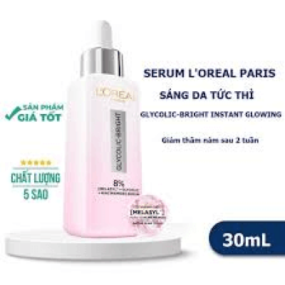 Serum L'oreal Tinh Chất Mờ Thâm Nám L'oreal Glycolic-Bright Instant Glowing Serum 30ml
