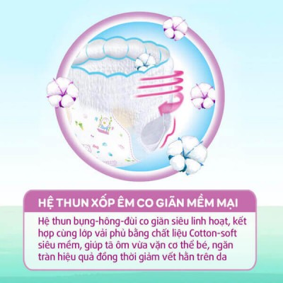 Bỉm tã quần Bobby size XXL 56 miếng (trên 16kg)