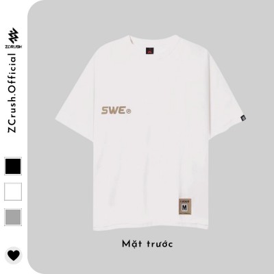 Áo Phông Unisex Nam [ZCrush] Áo Thun Tay Lỡ SWE Cube Mozzie Tee Phông Form Rộng Nam Nữ