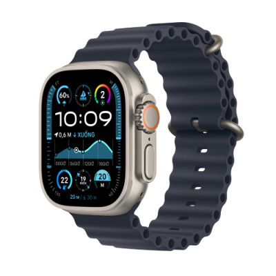 Apple Watch Ultra 2 Cellular 49mm viền Titan Ocean Band 2024 Chính hãng