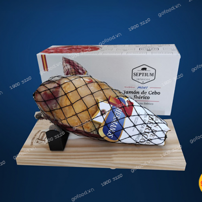 Đùi heo muối Tây Ban Nha Jamon Iberico mini 7Hermanos không xương 