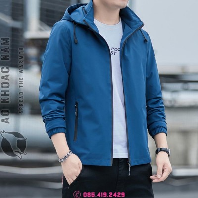 Áo khoác gió nam xanh chính hãng (AKN-181)