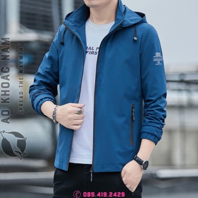 Áo khoác gió nam xanh chính hãng (AKN-181)