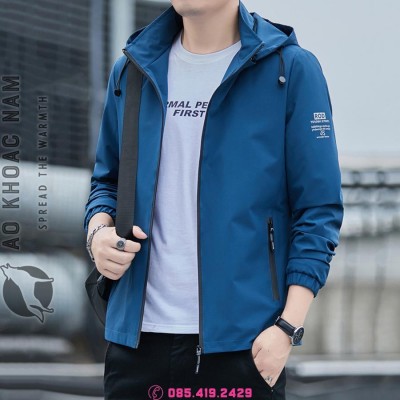 Áo khoác gió nam xanh chính hãng (AKN-181)